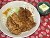 「本日のAランチは　山賊焼きです。」