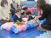 フワフワして楽しいね♡「今日は「うさぎぐみ」がありました。」