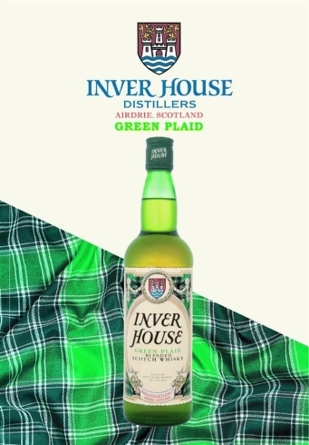 インバーハウス グリーンプレイド　40度　700㎜「⭐毎日の晩酌を贅沢な時間へ導いてくれるウイスキー。⭐ INVER HOUSE GREEN PLAID(インバーハウス グリーンプレイド)　ソフトな味わいの、高級感あふれるスコッチウイスキーです。♬」