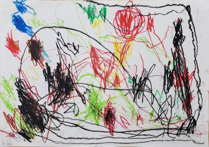 ２歳児「描くってこんなに楽しいこと」