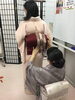 体験会の様子。まずは着物を着てみましょう！「着付け無料体験実施中【葛飾区限定！成人式の豪華振袖フルセットレンタル店】」