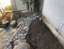 あるものを使っての庭造り。横浜の庭屋さん庭和。