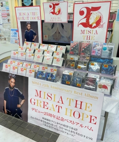 MISIA　特設コーナー展開中！「MISIA　デビュー25周年記念ベストアルバム発売！」