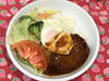 「本日のAランチは　ロコモコ丼です。」