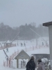 吹雪のなか、ありがとうございます！「雪がたくさん降りました！！」