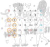 「2月のカレンダー♪」