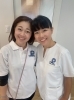 恵美子代表と私😍笑 緊張でバグってる🤪「脳洗浄、新技強化講習に参加してきました！【宮崎市 脳洗浄 筋膜リリース よもぎ蒸し 美肌育エステ LIHI】」