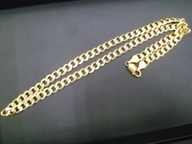 18金製のネックレス「買取専門 金のクマ 沼津店　18金の重量級ネックレスをお買取り♪」