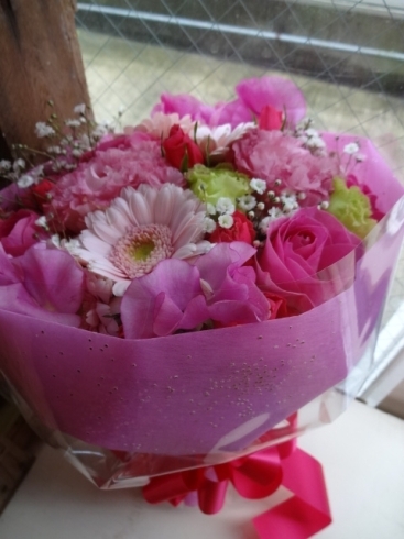 ブーケタイプ花束「バレンタインにはお花を！」
