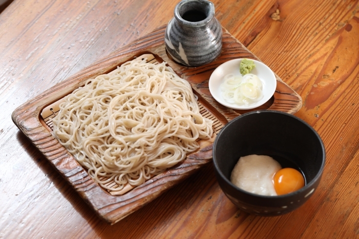 冷やしトロロ蕎麦「川口市の春風にのせて、今年も冷やしトロロ蕎麦の季節がやってまいりました。」