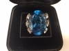 [遺品整理」 金K18D1.000ct 証明書付きダイヤモンドリング 遺品整理」金 K18 D1CT 刻印 鑑定書付き 天然 ダイヤモンド
