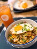 今回はフライドライスをいただきました! 美味しい「スタジオの近くにハワイの味が楽しめるお店がやってきた!【東日本橋・馬喰横山・人形町・水天宮・浜町・小伝馬町・浅草橋エリアのフラダンス教室/初心者/経験者/女性も男性も子ども/カネフラ/男性フラ/有酸素運動/体幹トレーニング/大人の趣味】」