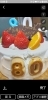 母のバースデーケーキ「おかげさまで一周年!」