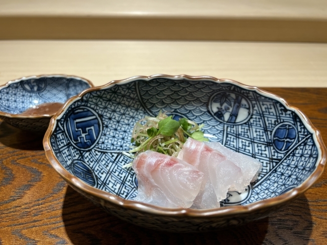 「お客様が釣り上げた白甘鯛！【久屋大通・丸の内で寿司(鮨)と日本酒を味わう隠れ家。少人数会食や記念日にどうぞ】」