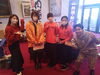 宮本麗美さんとまいぷれスタッフと渡辺裕太さん「わんこそば大会出場してきました！」