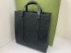 GUCCI グッチ　ブラック系ダークグレー トートバッグ　(価格相談可) GUCCI（グッチ） トートバッグ 2WAY ショルダーバッグ メンズ