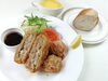 自家製ジャンボメンチカツ＆唐揚げ「   ○・。＊　週替わりアザレアランチ　＊。・○」