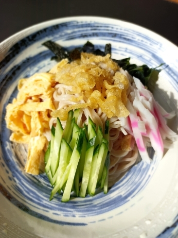 冷やしたぬき蕎麦「川口市でランチ♪春の味覚は更科の冷やしたぬき蕎麦で決まり！」