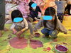 「ぐちゃぐちゃ遊び！【持ち物なし！手ぶらで通園！センター南駅から徒歩4分にある0～2歳児限定の小規模保育園】」