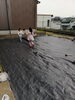 「リフォーム。防草シート敷き。下半身プルプル(*^^*)」