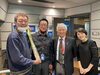 TBSラジオスタジオ内、外山アナ、玉ちゃんと！「☆カラフル野菜の小山農園、TBSラジオへ☆」