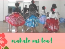 子供フラダンス教室　那珂川市　4歳から小学生までのフラガール達！みんなで楽しく踊っています！
