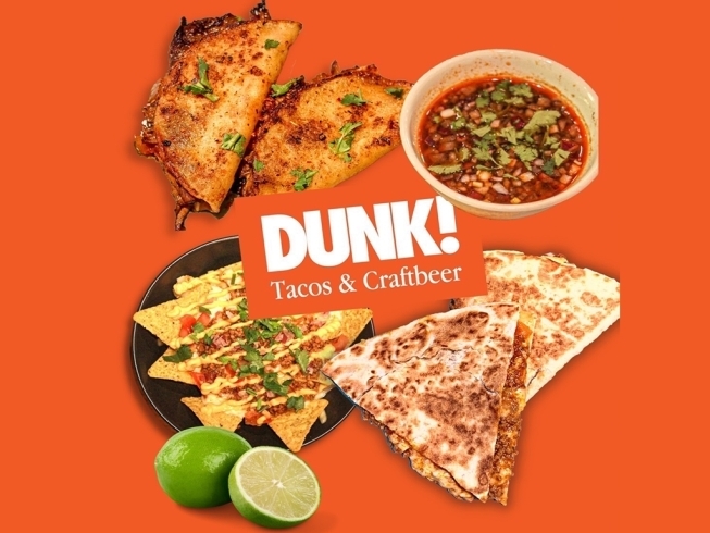 DUNK ! Tacos& Craftbeer「姉妹店『DUNK ! Tacos& Craftbeer』が西武池袋本店屋上の　【食と緑の空中庭園】にオープンします！！」
