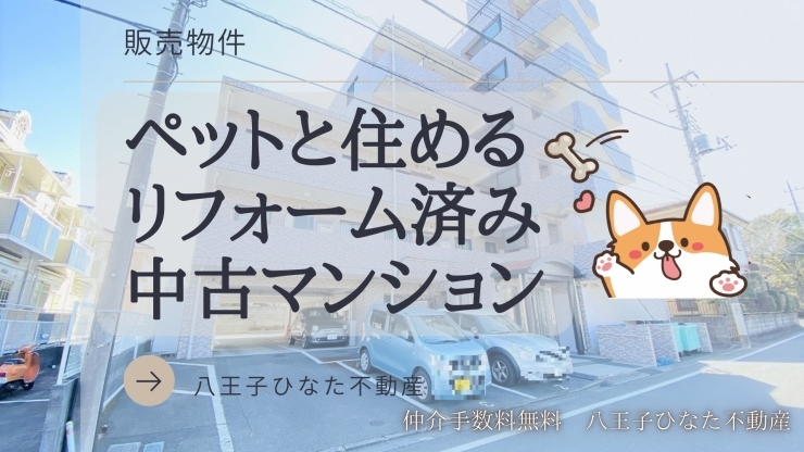 費用を抑えたい！仲介手数料無料八王子ひなた不動産へ「眺めも陽当たりも最高✨リノベーション済み中古マンション✨上柚木」