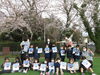 桜の下で…満足のこの笑顔♡「みんなに…がんばり賞＆楽しんだで賞を♬」