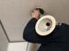 作業中「寝屋川市　S様邸　給湯器リモコンの移設工事」