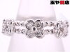 「ポンテヴェキオ 美品 ダイヤ 0.24ct フラワー 3輪 デザイン リング 10号 K18WG ホワイトゴールド 販売中！ 玉や質店 千葉 市川市 本八幡」