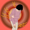 この絵は痛そうだ「【センター北のうんち薬局 漢方ハタ薬局】〜 辛い痛みに漢方薬〜 下痢 ・便秘・腰痛・膝痛・ 神経痛・自律神経・睡眠・後鼻漏 漢方相談 横浜都筑」