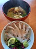 「一魚一会　4月11日(火)のおすすめランチは料理長が昨日釣った「天然ヒラスとヒラメ丼とあら汁」です♪」