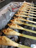 備長炭で焼き上げる自家製つくね「自家製つくね」