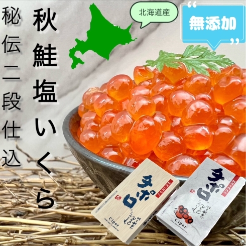 【無添加】北海道産　秋鮭塩いくら「本日よりさらに品揃えを充実」