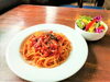 【看護師２名体制】トマトとにんにくのパスタ「ハルのち晴れ。さん　リニューアルオープンへ向けて（１）　/小樽障害福祉事業所らしくワーク」