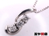 「スカラベ ダイヤ 0.12ct 3P デザイン ペンダント ベネチアン ネックレス pt950 pt850 プラチナ 販売中！ 玉や質店 千葉 市川市 本八幡」