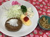 「本日のAランチは　和風ハンバーグです。」