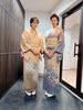 「問屋町レンタル着物　4月もたくさんのレンタル着付け　美人姉妹の着付け」