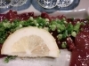 週末限定!新鮮なレバ刺し