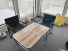 待合室の椅子とテーブルはキャンプ用品にしてみました「待合室の椅子とテーブルは・・・」
