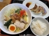 冷やし坦々麺¥1100(税込)お得なランチセット「冷たい坦々麺と冷麺をがんこ亭さんで頂きました！」