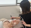 写真はラジオ波で脂肪をほぐしているところです「3ステップで効果と持続力が高いハイフ【福井市エステ/ハイフ/メンズフェイシャル】」