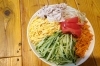 沢山食べる我が家の人達。なんと麺５玉入ってます笑笑「＊突撃わが家の晩ごはん＊　@冷やし中華」
