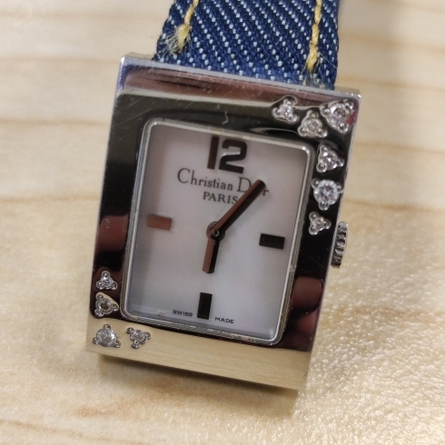 デザインが素敵なディオールの腕時計♪「クリスチャンディオールの腕時計をお買取りさせていただきました【金沢区・磯子区】ブランド時計腕時計の買取なら買取専門店大吉イオン金沢シーサイド店におまかせください」