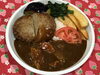 「本日のAランチは　ハンバーグ野菜カレーです」