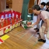近くで開催中の『にじいろマルシェ』で【交通安全わなげ】に挑戦！西新小岩☆特殊印刷『海鴻社』平賀裕一郎