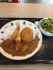 道産サラダとミックスカレー９８０円「七食限定メニュー！」