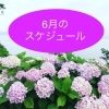 6月のスケジュール変更あります❣️