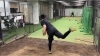 投げてるところ「野球やってきました！」